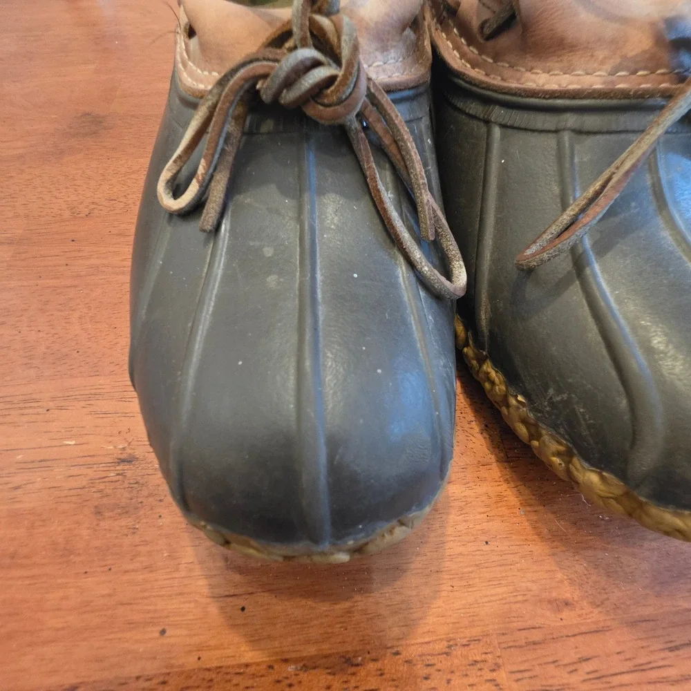 Vintage Bean Boots by LL Bean Rubber Duck Mens 12.5 to 13 Made in Maine USA